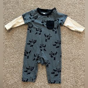 Tea Collection Panda One Piece Outfit